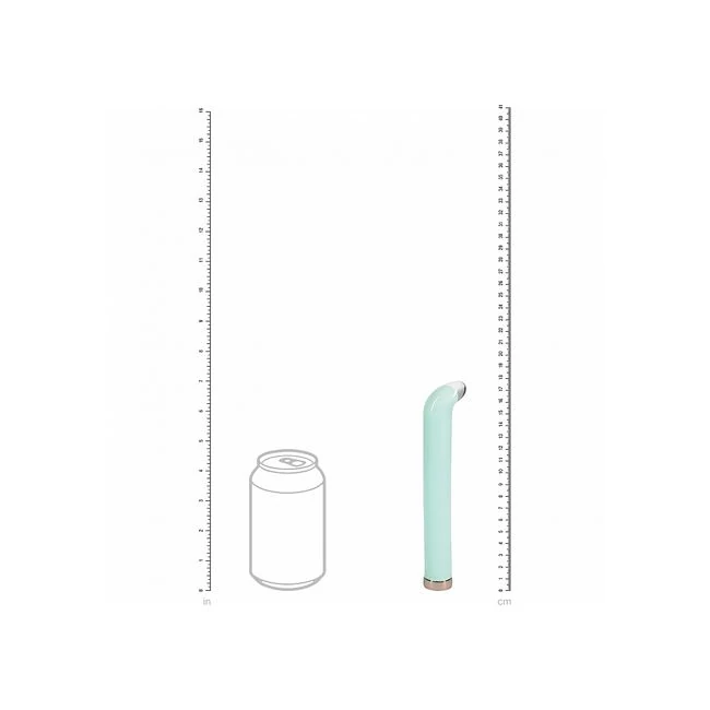 Loveline Aurora 6.3 G-spot Vibrator Glass Green " - How It Feels