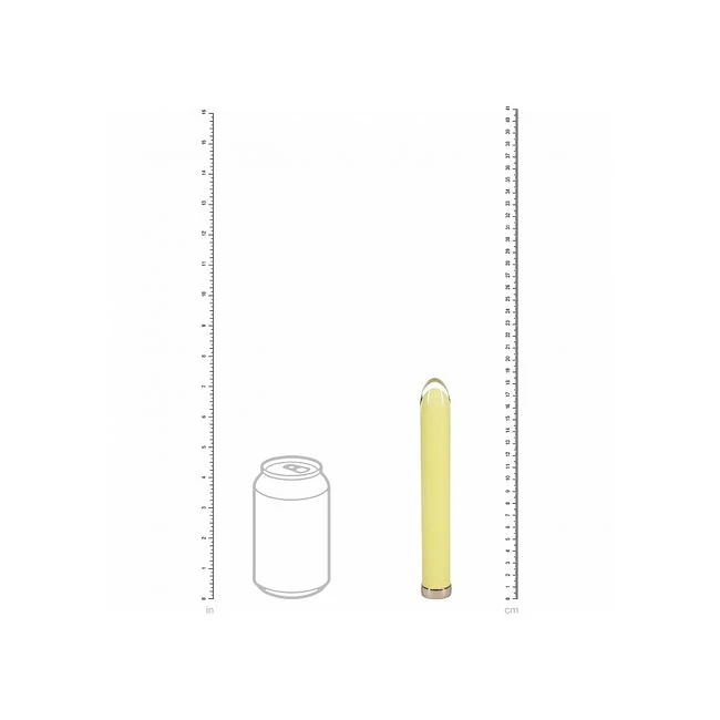 Loveline Sparkle 6.3 Vibrator Glass Yellow " - Vibration Modes