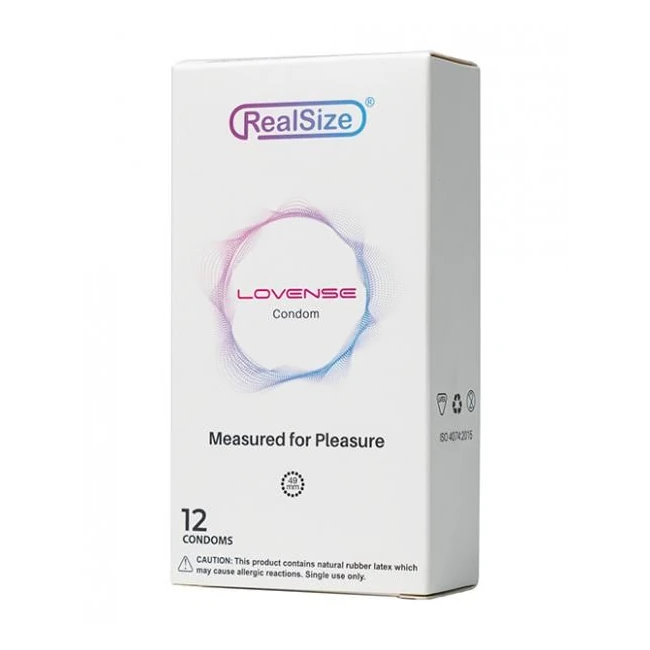 Lovense Realsize Condoms - Box of 12 - Overview