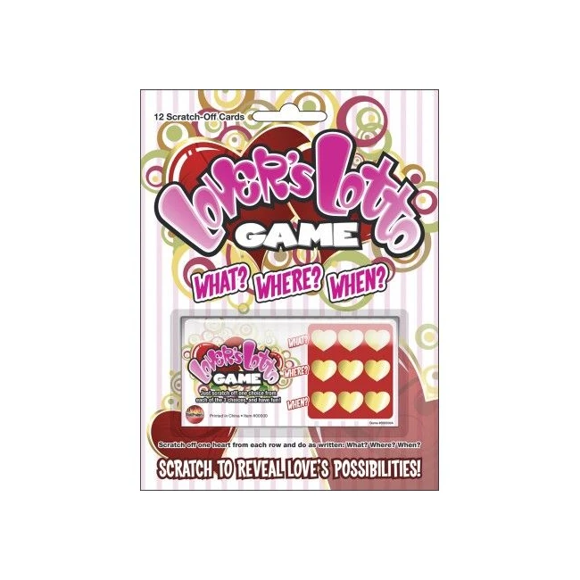Lovers Looto Game - Twelve Scratcher Cards in One Set