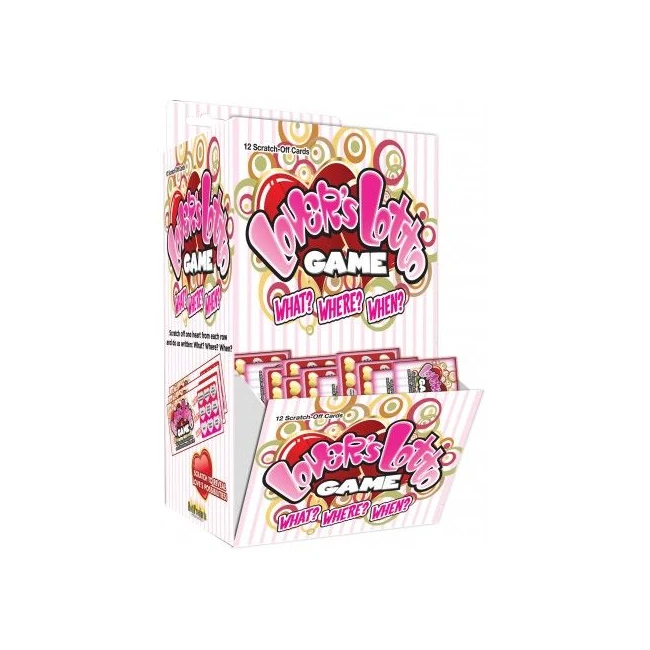 Lovers Lotto Game 144pc Display - Twelve Packs of Scratch-Off Prompts