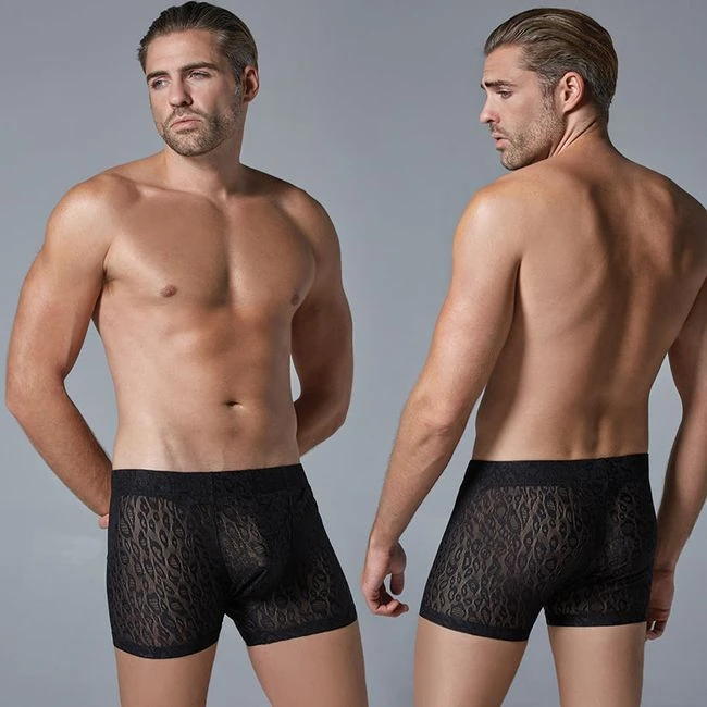Luca Leopard Boxer-black - Overview