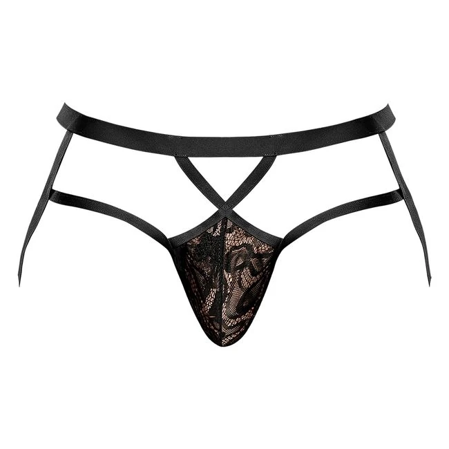 Lucifer Strappy Jock - by Male Power Lingerie