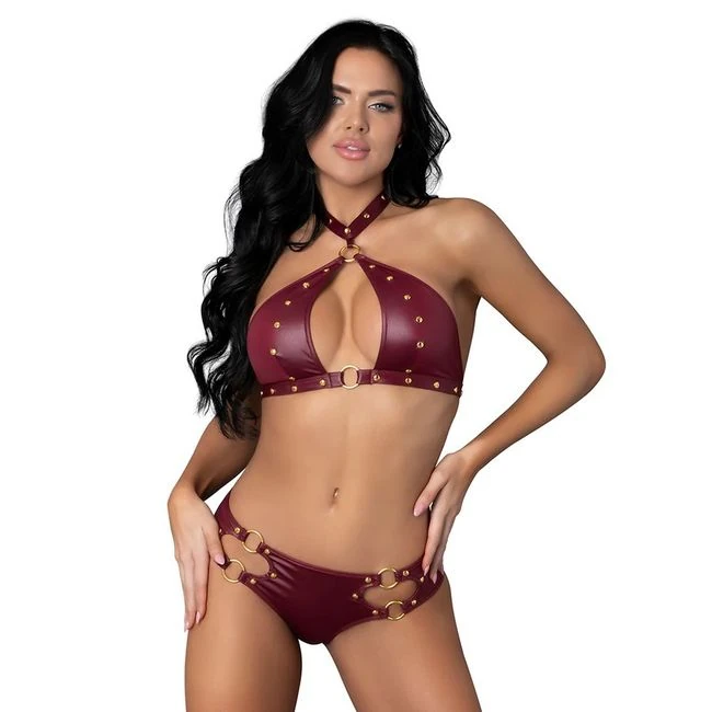 Lust Fetish Juno - Metal Clips, Velcro Closures and Ring Accents