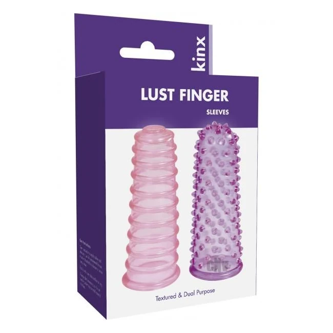 Lust Finger Sleeves 2 Pack Kinx - Internal Texture