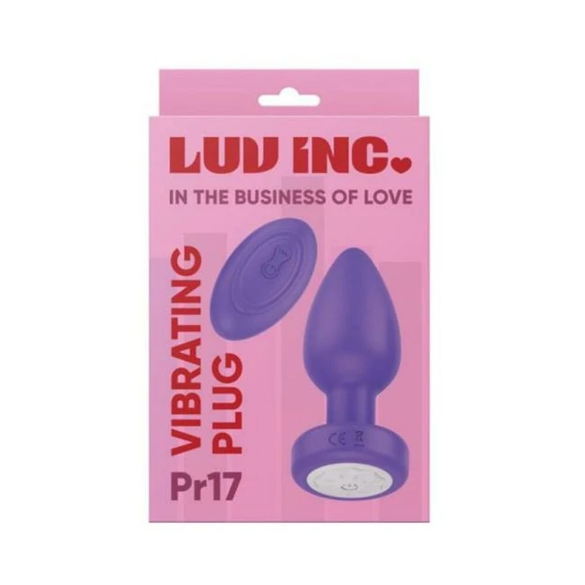 Luv Inc Pr17: Vibrating Plug with Remote - Shape & Comfort