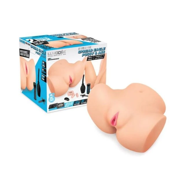 Luvdollz Remote Spread Eagle Pussy/ass - Cream - Features & Functionality