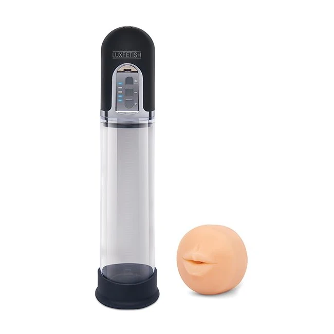 Lux Fetish 2-in-1 Blowjob Auto Sucker & Penis Enlarger Pump - Overview