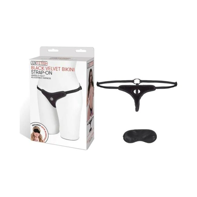 Lux Fetish Black Velvet Bikini Strap on O/s - What Is the Lux Fetish Black Velvet Bikini Strap on O/s?