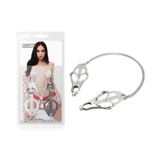 Lux Fetish Japanese Clover Nipple Clamps - Hardware & Fasteners