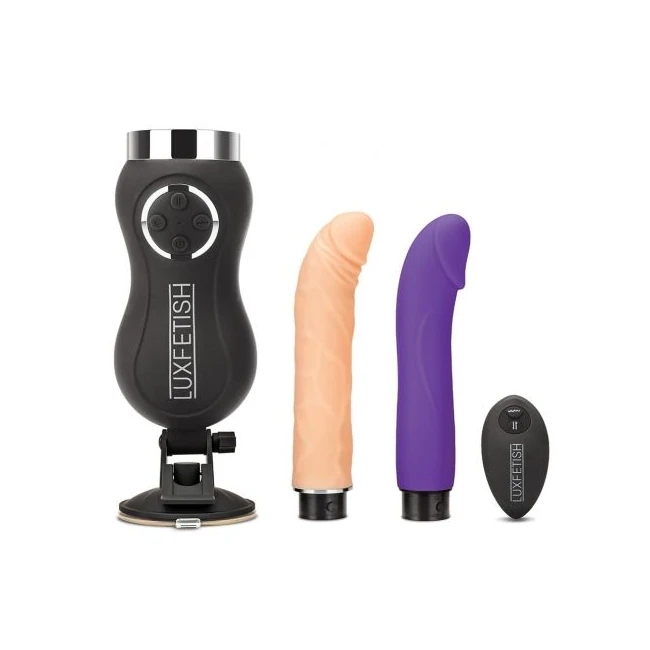 Lux Fetish Thrusting Compact Sex Machine W/ Remote - Vibration Modes & Control