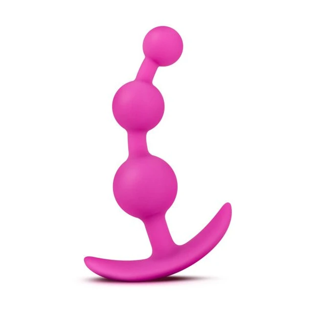 Luxe Be Me 3 Fuschia Anal Plug - Graduated Sizing &amp; Dimensions