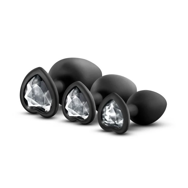 Luxe Bling Plugs Training Kit Black w/ White Gems - Material &amp; Safety