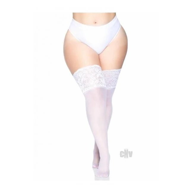 Lycra Stay Thigh High Lace Top Ps - Fabric & Feel