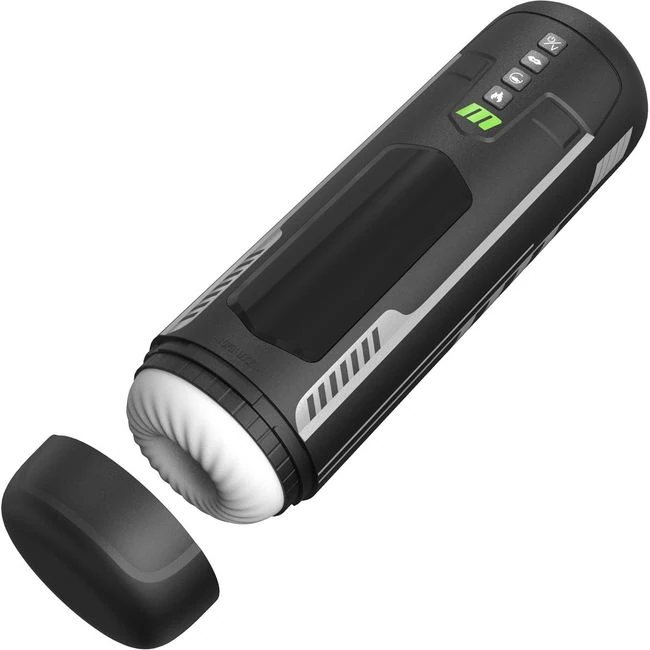 M for Men Master Blaster Black - Vibrating, Stroking and Sucking Modes