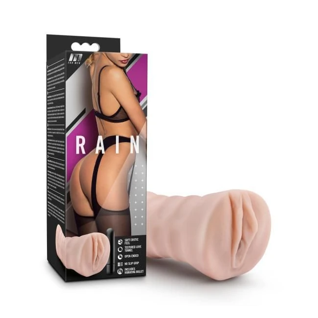 M for Men Rain Beige Vagina Stroker - Internal Texture & Stimulation