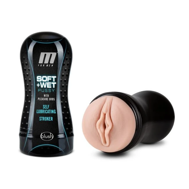 M for Men Soft & Wet Self Lubricating Stroker Cup - Internal Texture and Stimulation