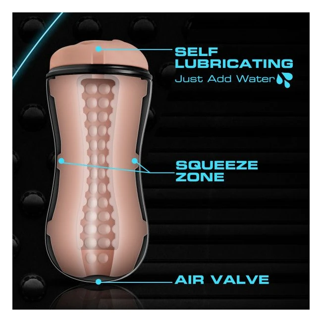 M for Men Soft & Wet Self Lubricating Stroker Cup - Material Feel and Specifications