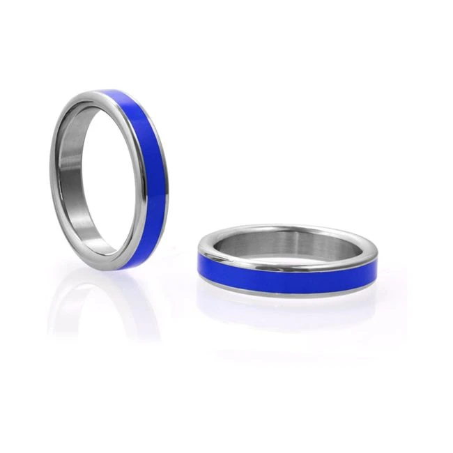 M2m Cock Ring Blue Steel 2in - Overview