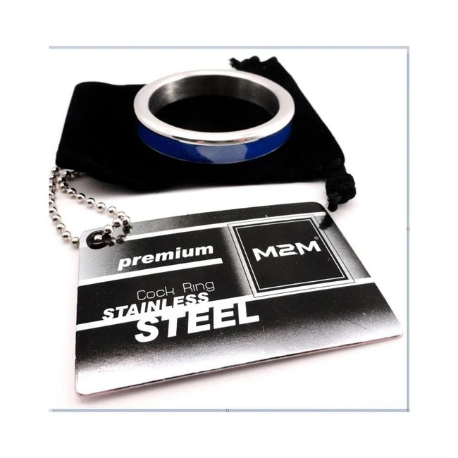 M2m Cock Ring Blue Steel 2in - Key Details