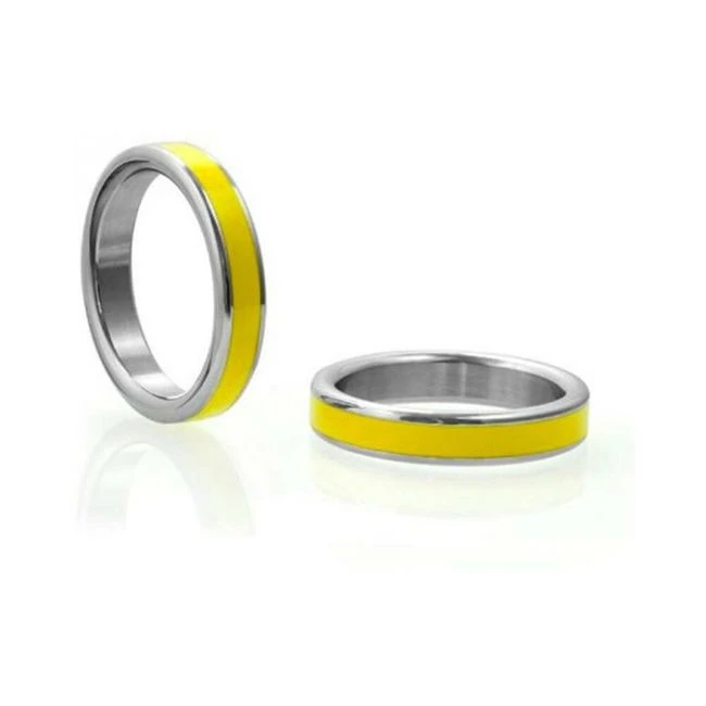 M2m Stainless C-ring W/yellow Band & Bag - Overview