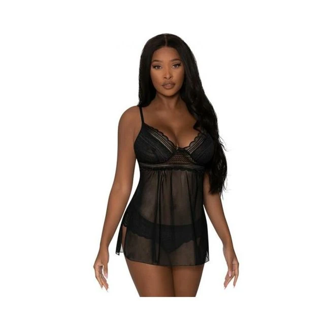 Magic Silk Modern Romance Baby Doll & Thong - Fabric & Feel