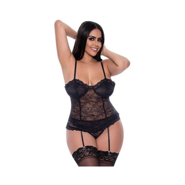 Magic Silk Ooh La Lace Bustier & Panty Set - Fabric & Feel