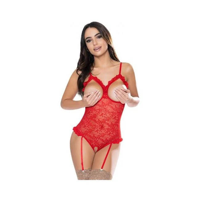 Magic Silk Ooh La Lace Cupless & Crotchless Teddy Red - What Is the Magic Silk Ooh La Lace Cupless & Crotchless Teddy Red?