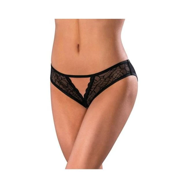 Magic Silk Soft Petals Crotchless Panty - Fabric & Feel
