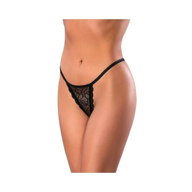 Magic Silk Soft Petals Lace Thong - Fabric & Feel