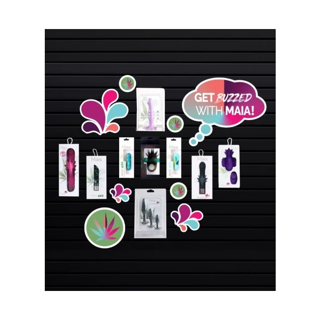 Maia Cannabis Theme Planogram 7 Skus - Anal Trainer & Accessories