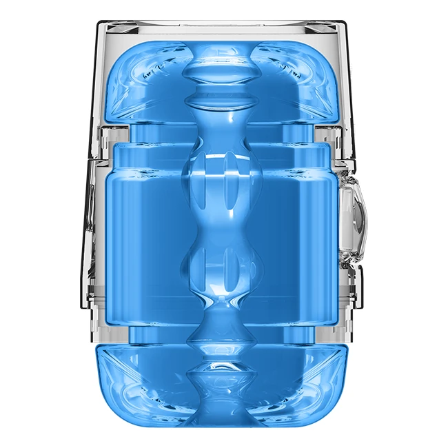 Main Squeeze Pop Off Optix Crystal Blue Stroker - Internal Texture
