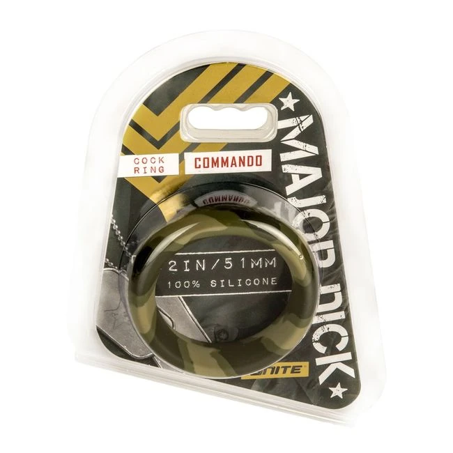 Major Dick Commando 2 Wide Silicone Cock Ring " - Key Details