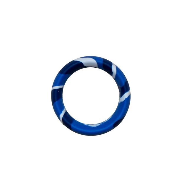 Major Dick Commando Silicone Donut Blue Camo - Material, Sizes and Lubricant Compatibility
