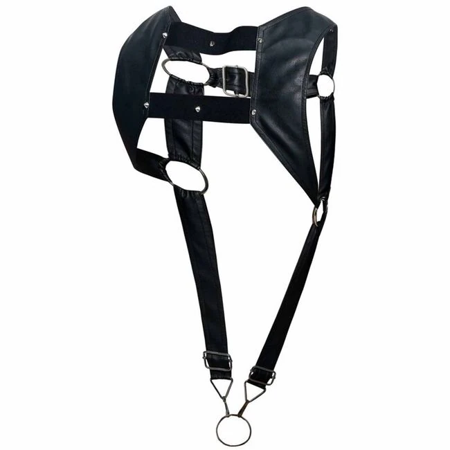 Male Basics Dngeon Croptop Cockring Harness - Available Variations