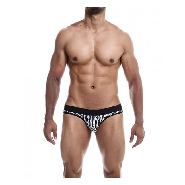 Male Basics Mob Aero Jock Zebra - Design Details