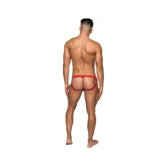 Male Power Hoser Hose Jock Red Sm - Overview