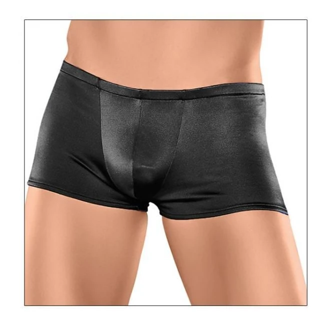 Male Power Satin Lycra Boxer Shorts Black - Key Details