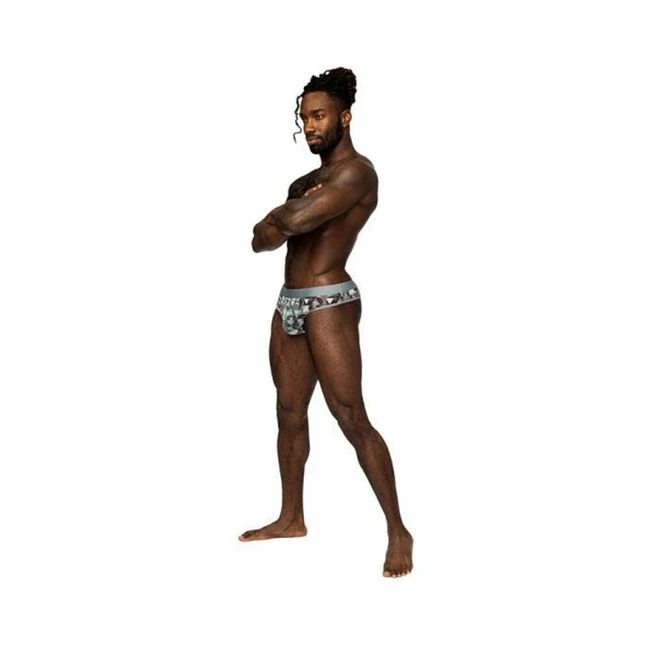 Male Power Sheer Prints Sheer Thong Optical - Fabric & Feel
