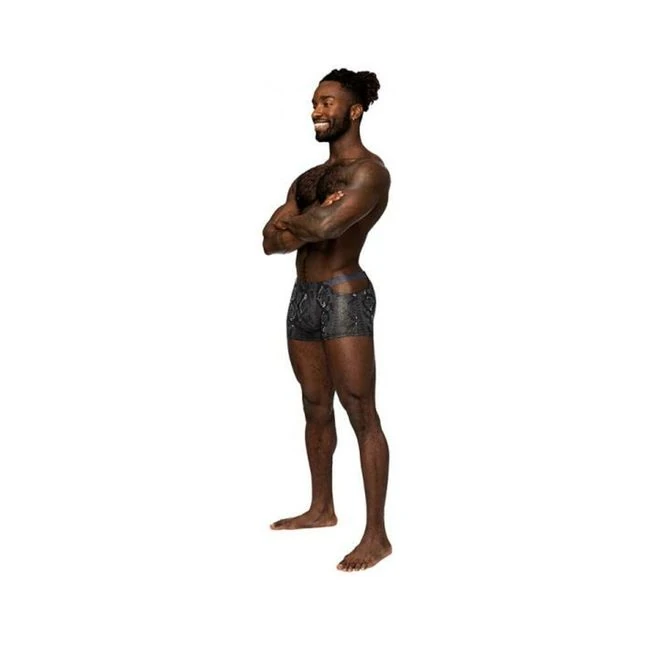 Male Power S'naked Pouch Short Black/blue - Overview