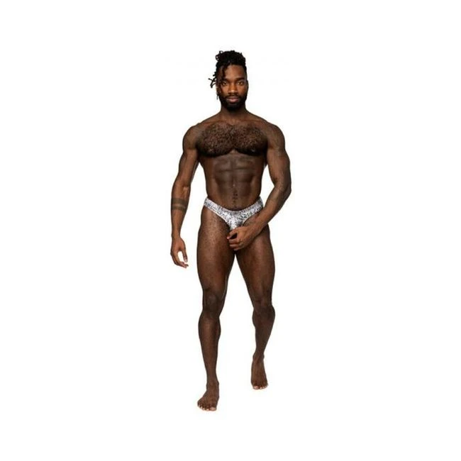 Male Power S'naked Power Sock Silver/black - Overview