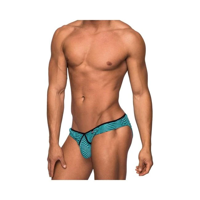 Male Power Tranquil Abyss Mini Bikini Seafoam/black - Key Details