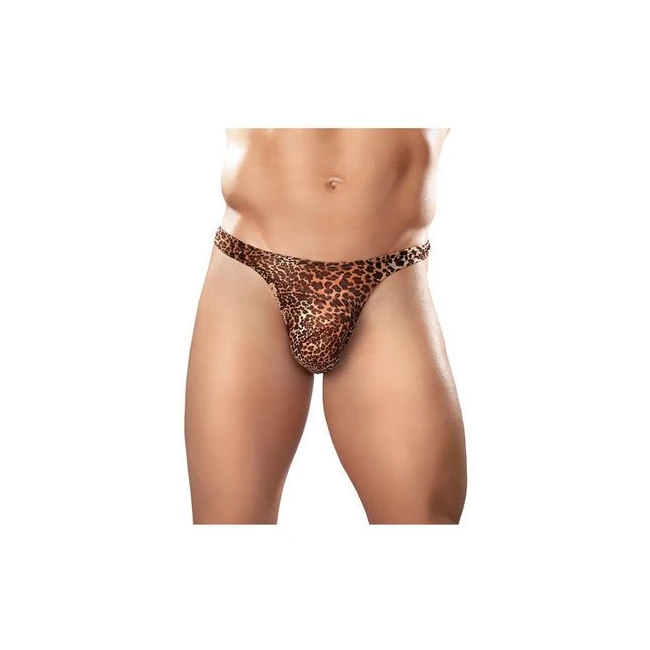Male Power Wonder Thong Animal Print - Design Details
