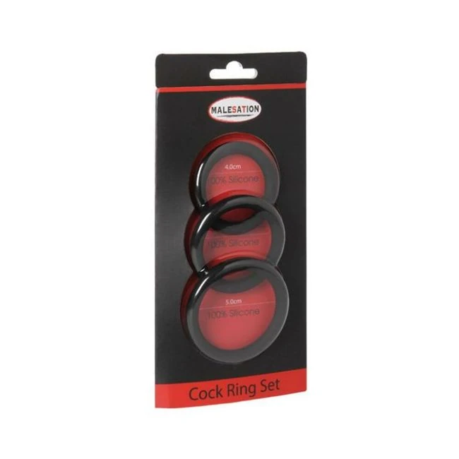Malesation Cock Ring Set Pack of 3 - What Is the Malesation Cock Ring Set Pack of 3?