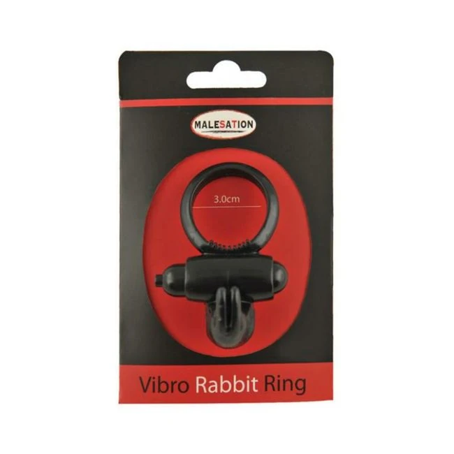 Malesation Vibro Rabbit Ring Black - Overview