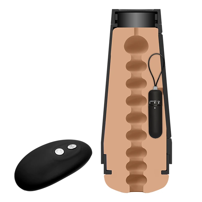 Man Squeeze Original Vibro Pussy Vanilla - Grip, Suction and Tightness Control