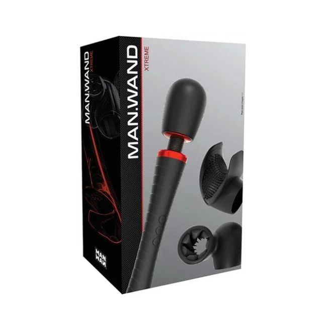 Man Wand Xtreme with 2 Attachments Black - How It Feels