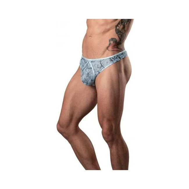 Marble Mesh Thong - Design Details