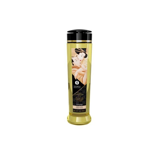 Massage Oil Desire/vanilla - Experience Sensuality with Shunga's Desire Vanilla Massage Oil