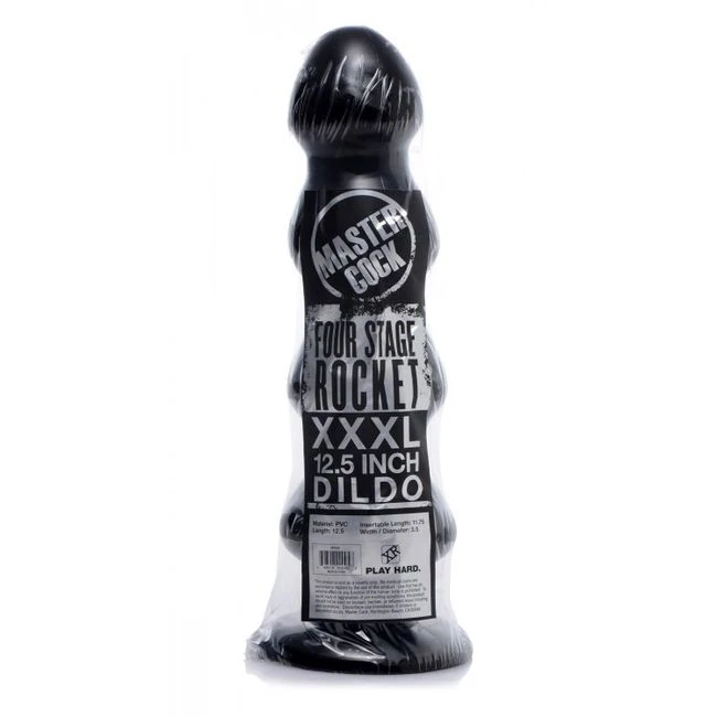Master Cock Four Stage Rocket 12in Dildo - Shape & Texture